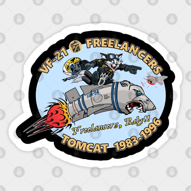 VF-21 Freelancers Nose Art Sticker by MBK